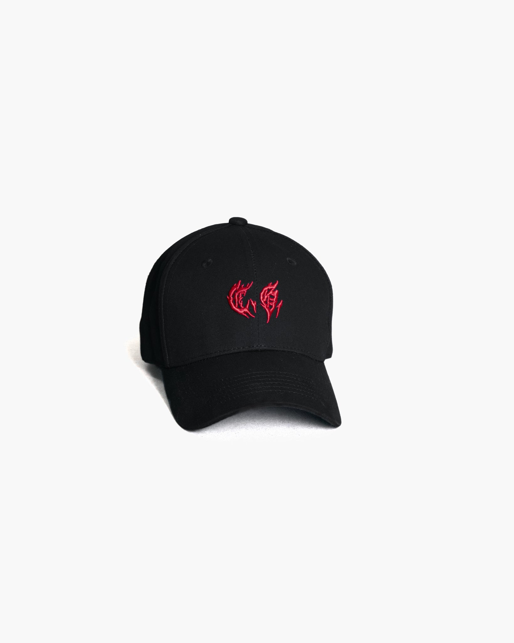 Red Embroidered Logo Cap