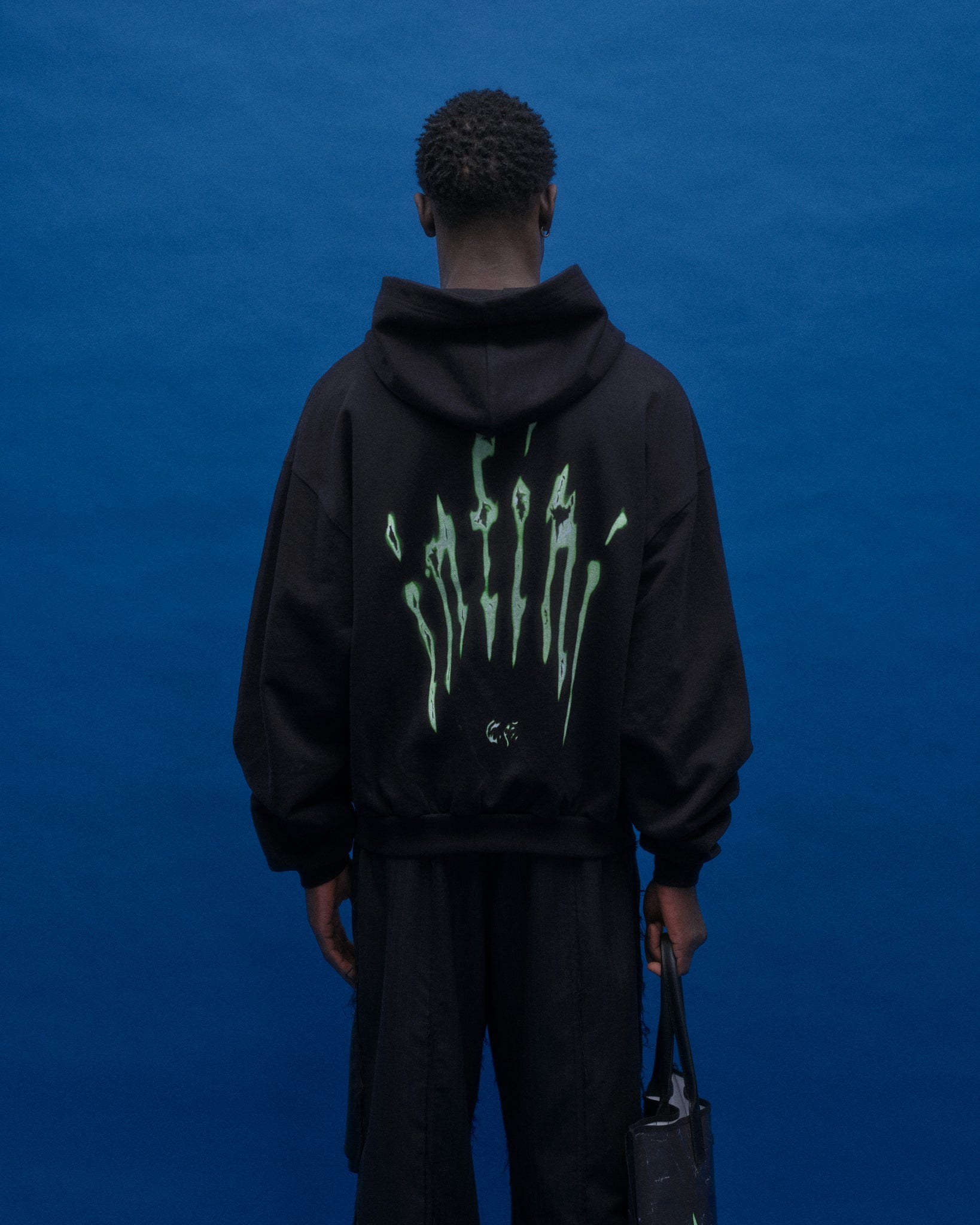 “infini” Oversized Zipped Hoodie