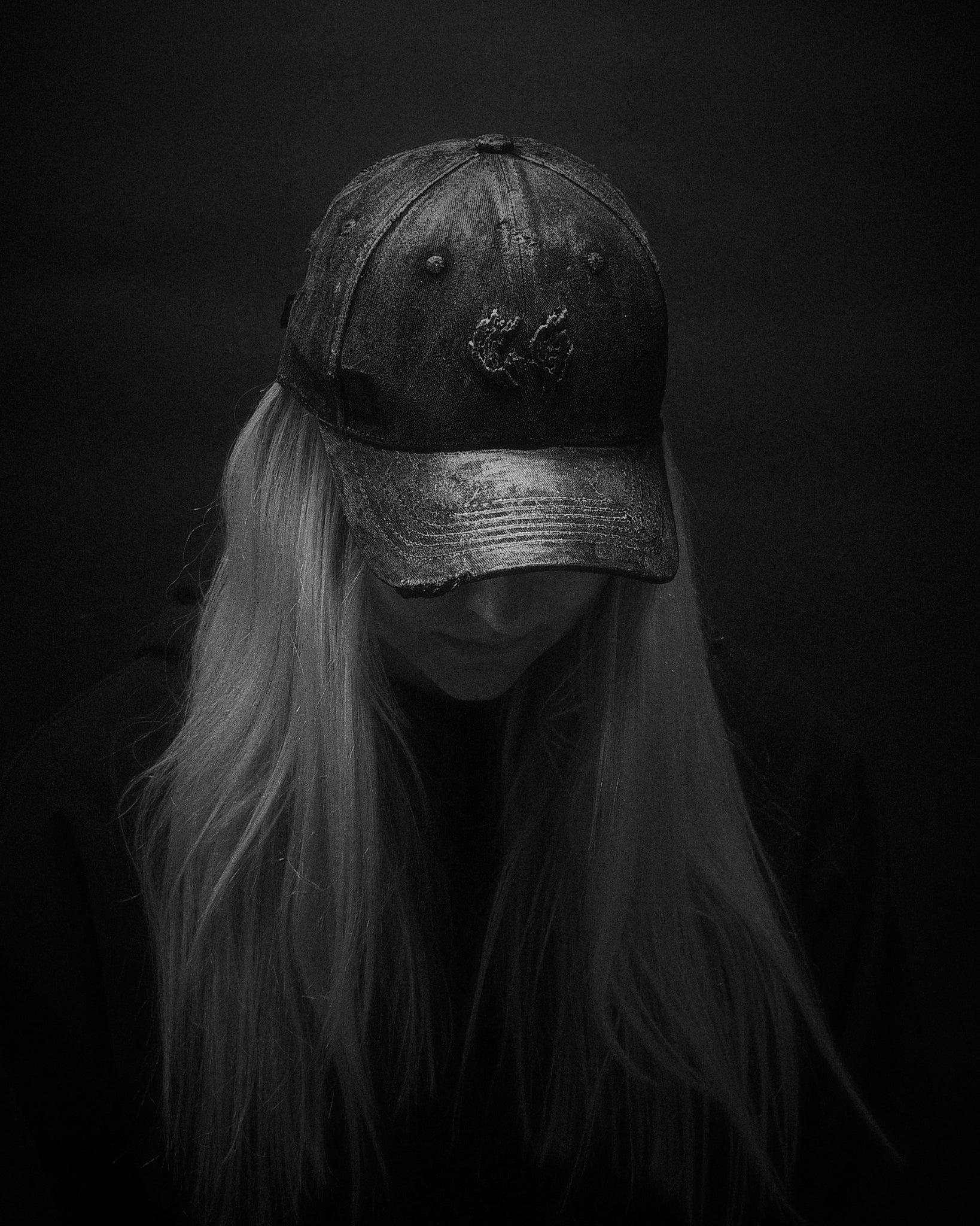 Waxed & Distressed Logo Cap