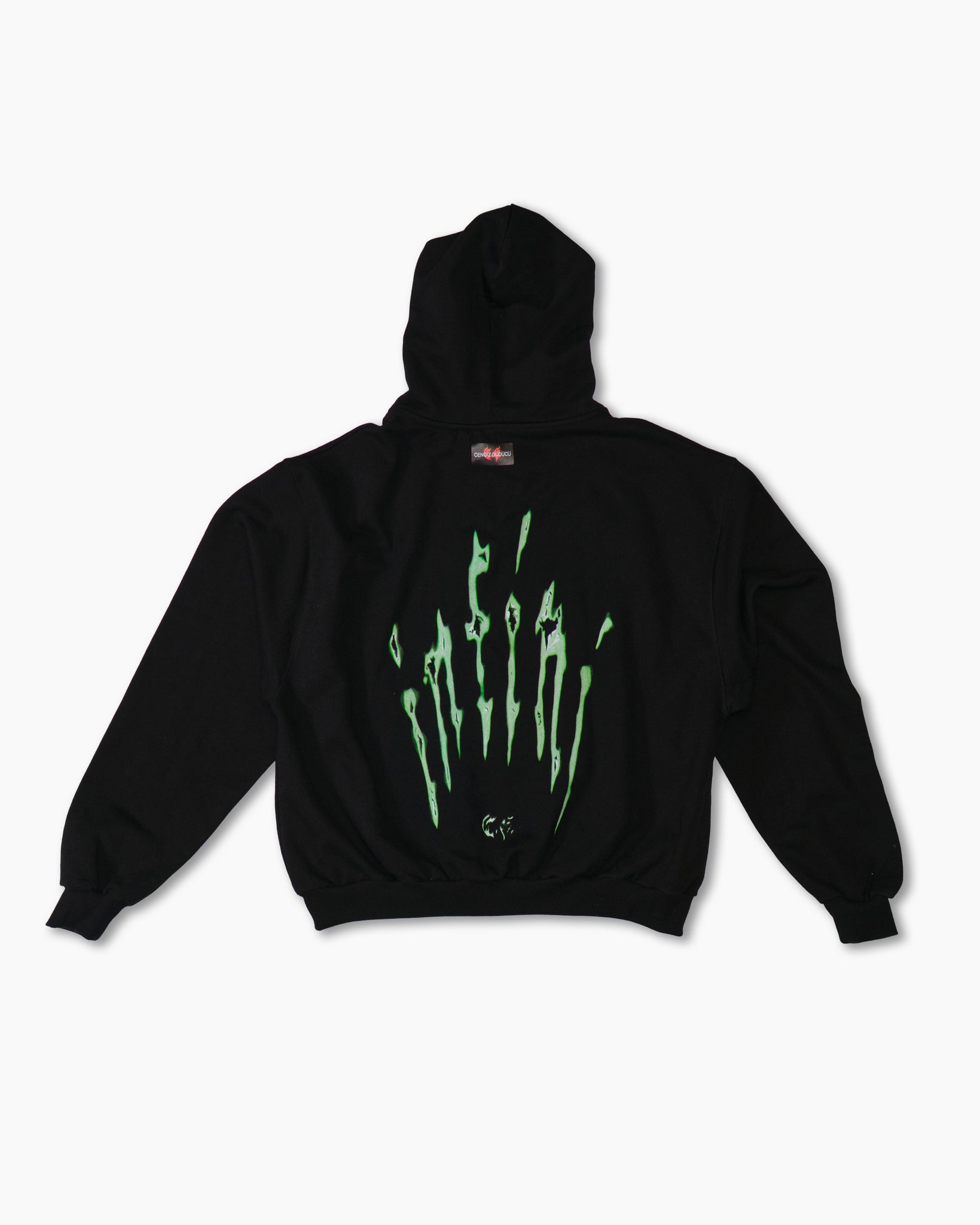 “infini” Oversized Zipped Hoodie