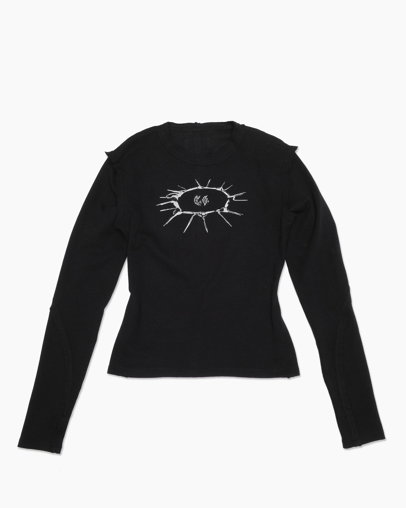 Black Raw “Bodice” Long Sleeve