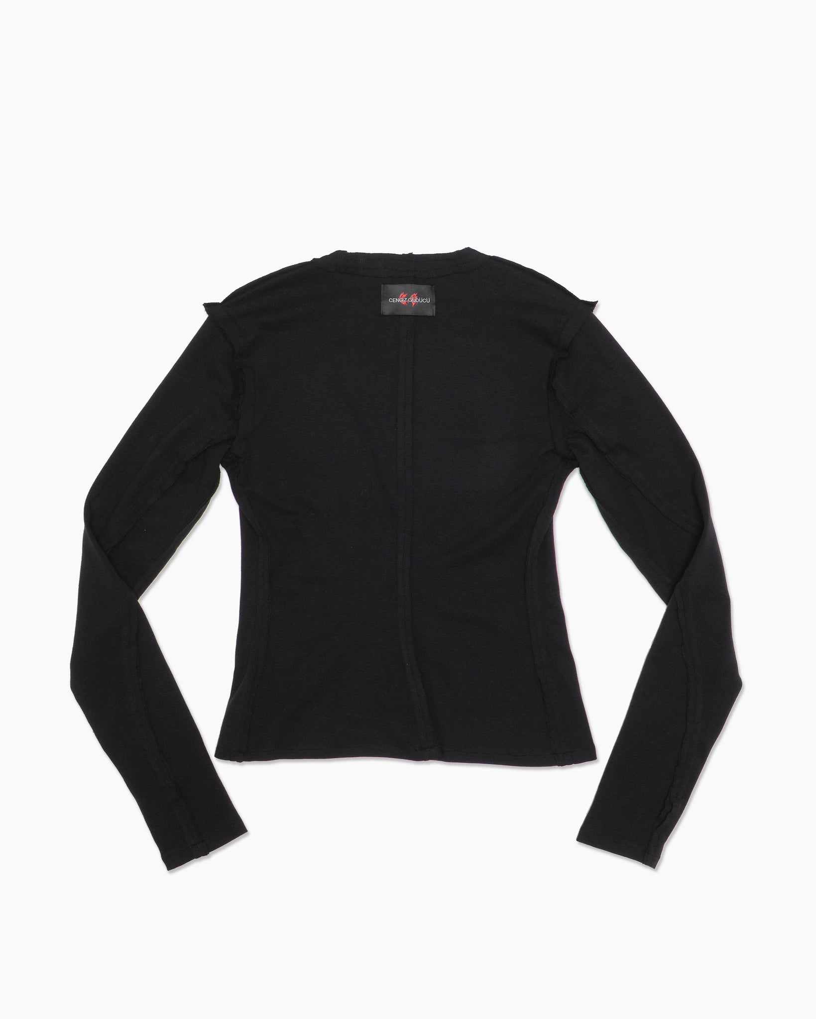 Black Raw “Bodice” Long Sleeve