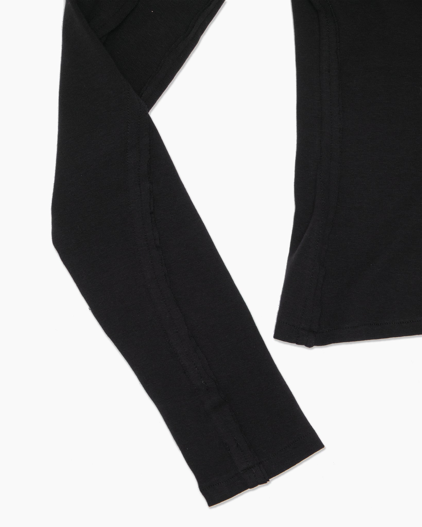 Black Raw “Bodice” Long Sleeve