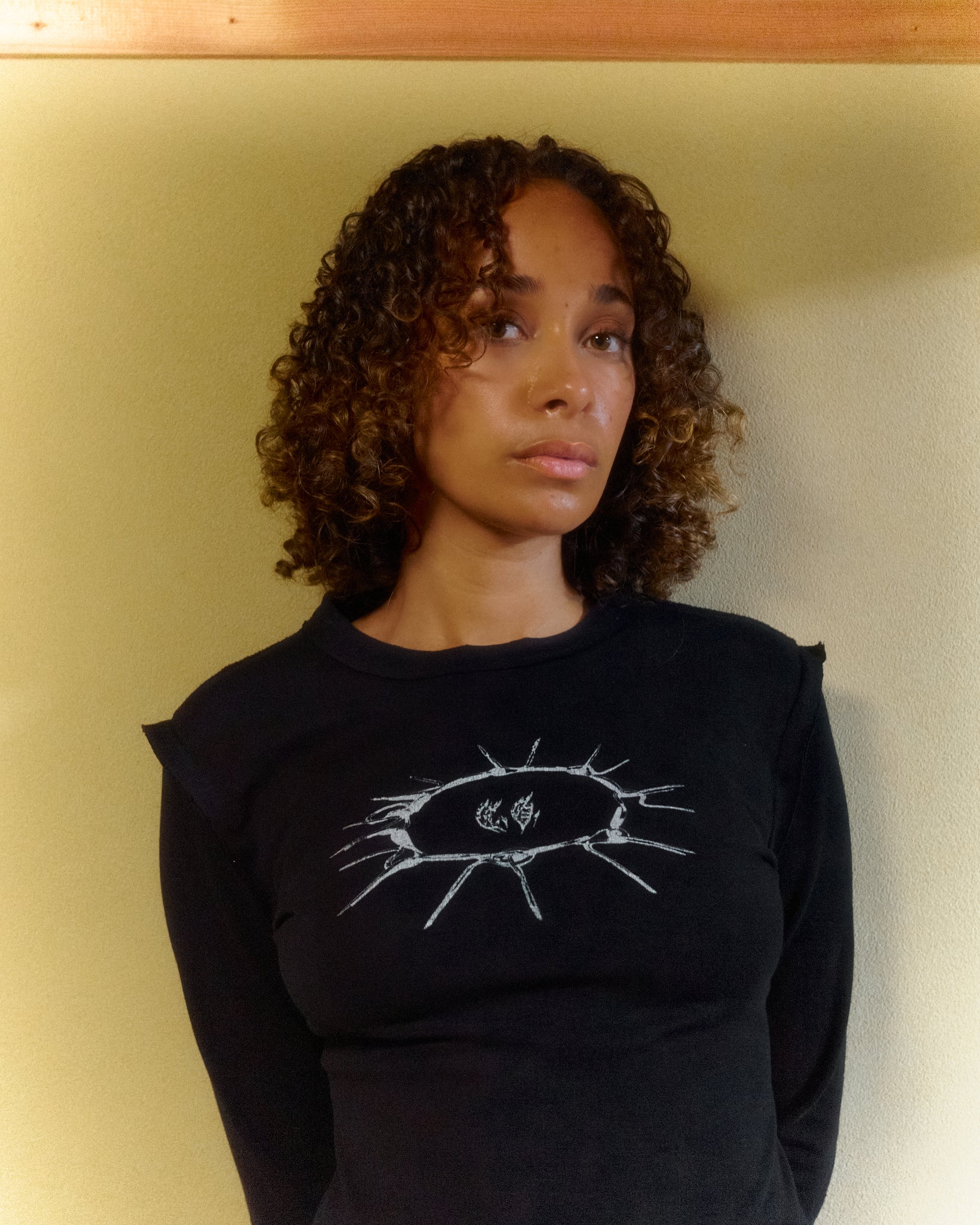 Black Raw “Bodice” Long Sleeve