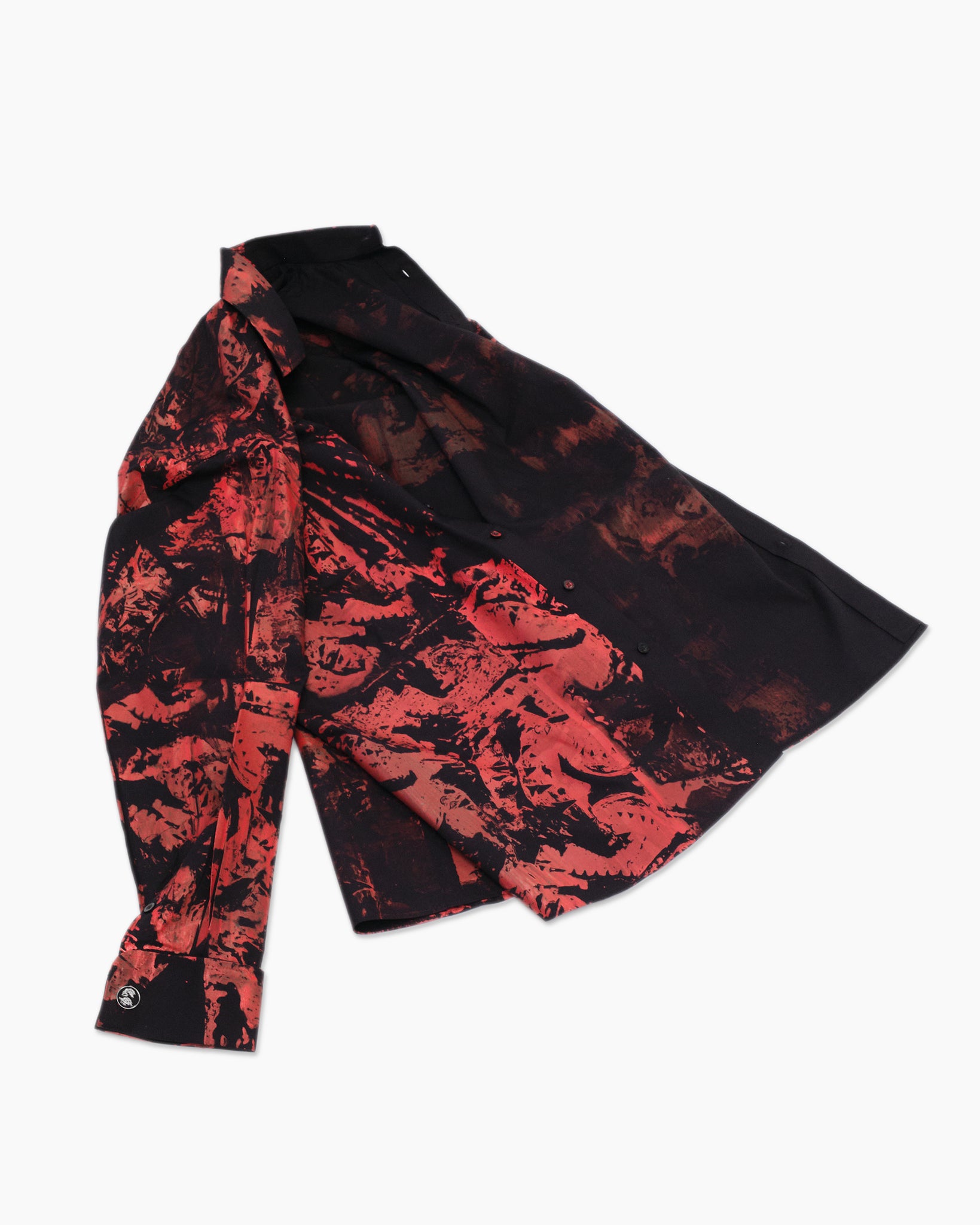 "Shark Bite" Red Printed Shirt