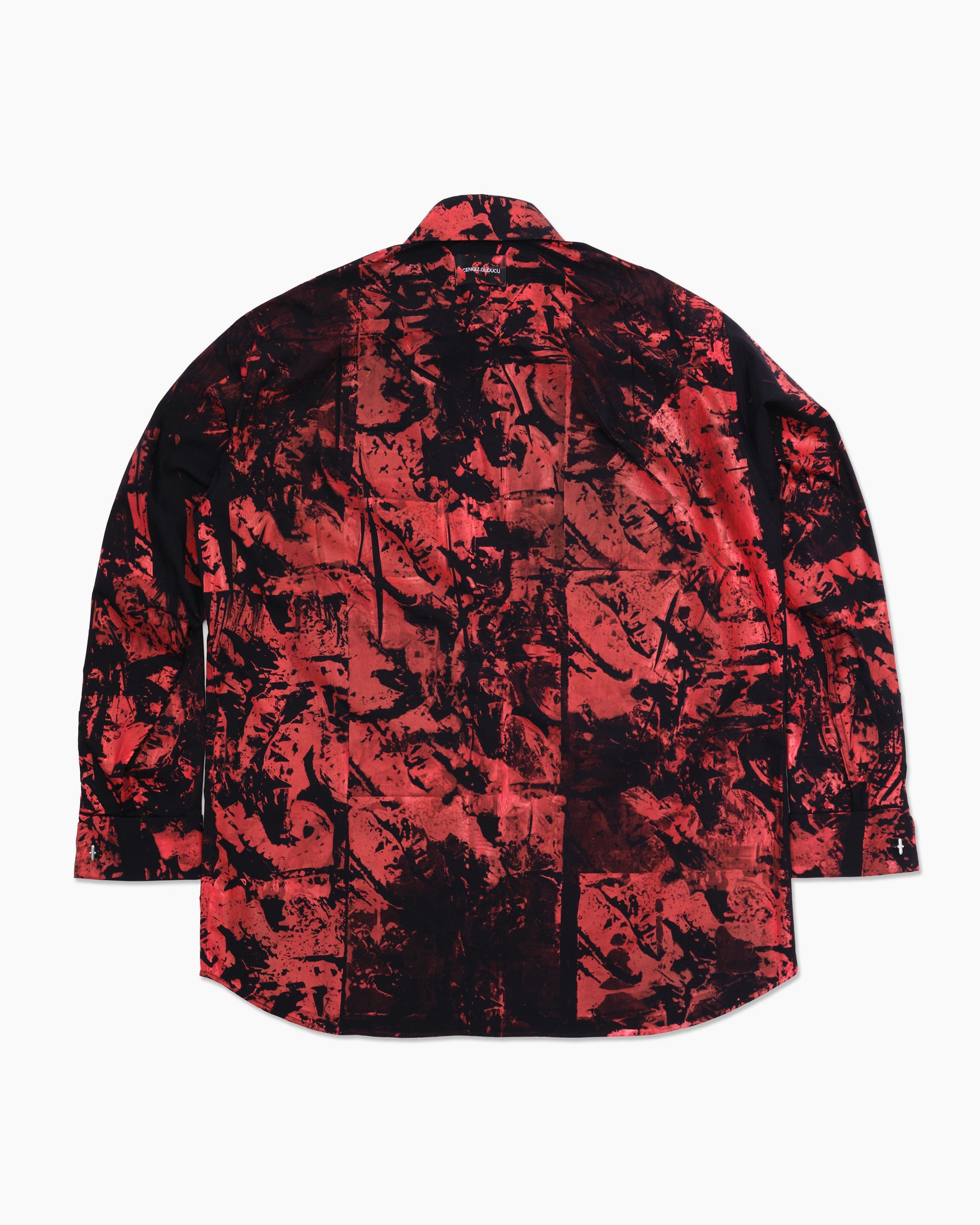 "Shark Bite" Red Printed Shirt